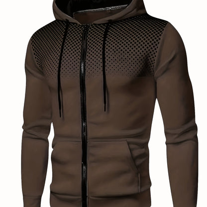 Men's Thermal Hoodie, Casual Pullover Sweatshirt, Fall/Winter Wear