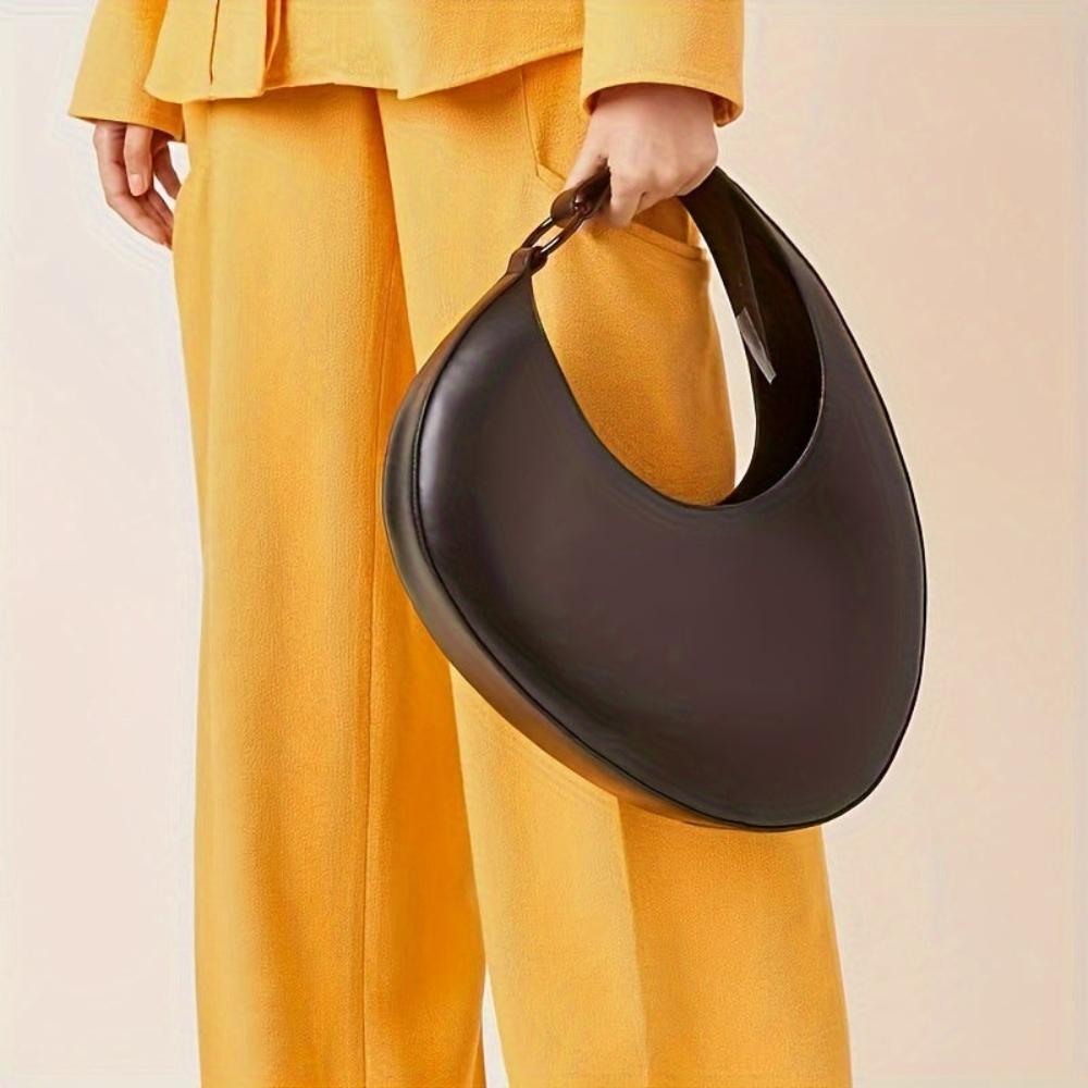 Sophia™ Modern Minimalist | Elegante Hobo-Tasche in Volltonfarbe