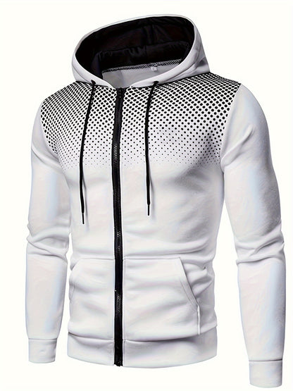 Men's Thermal Hoodie, Casual Pullover Sweatshirt, Fall/Winter Wear