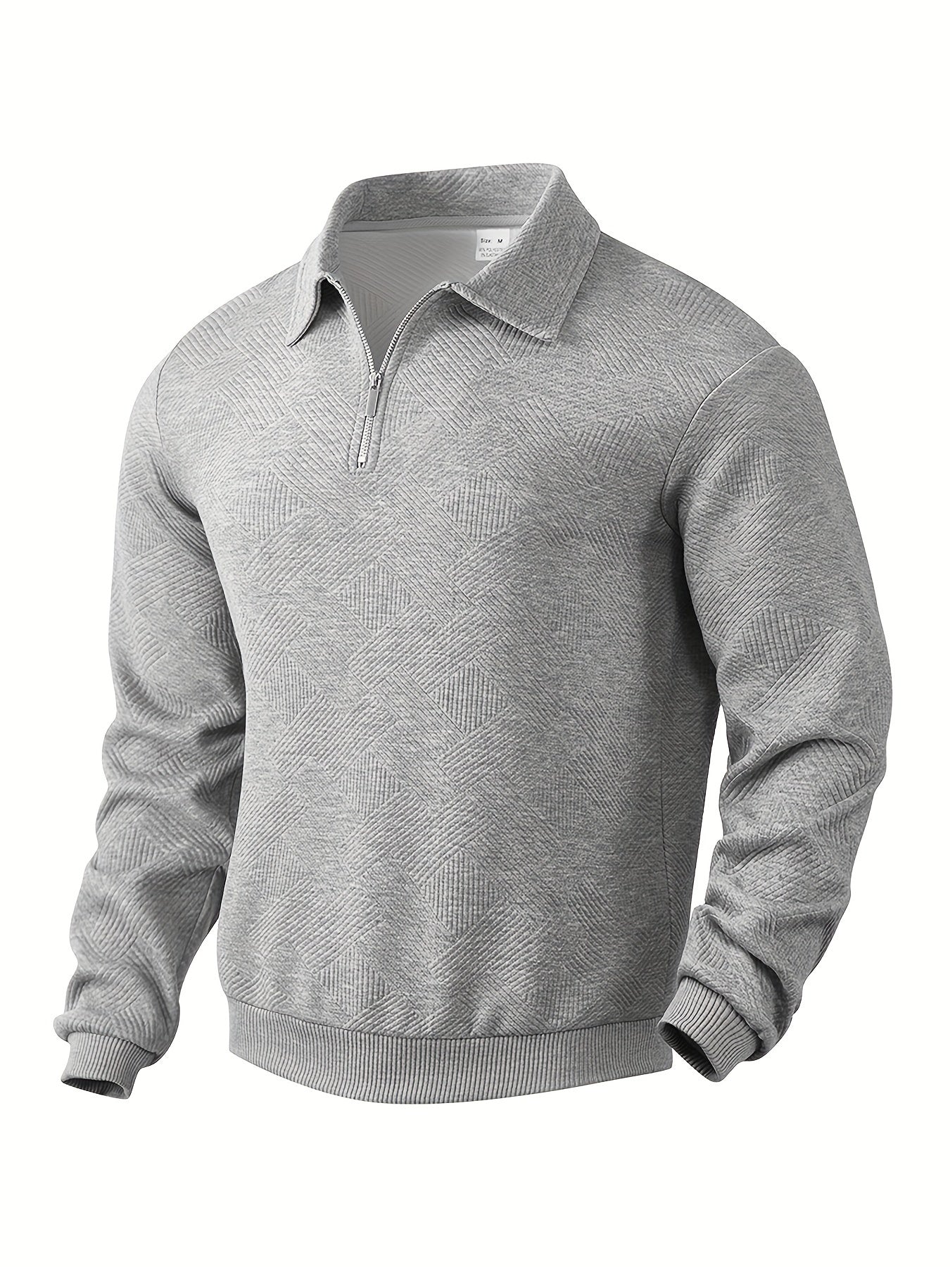 Erick | Vintage-Pullover mit Reißverschluss und geometrischem Design