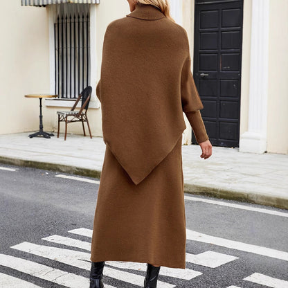 Scarlett™ – Stilvolles Set aus Rollkragenpullover und Rock