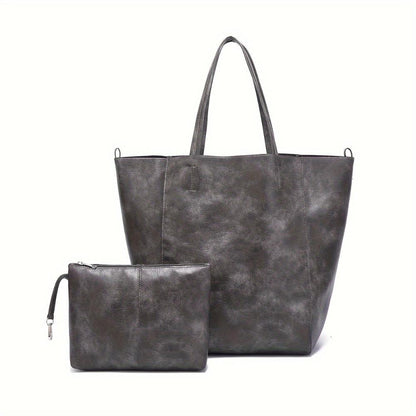 Olivia™ Retro Softness | Bolsa Tote de Grande Capacidade