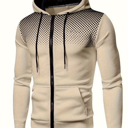 Men's Thermal Hoodie, Casual Pullover Sweatshirt, Fall/Winter Wear