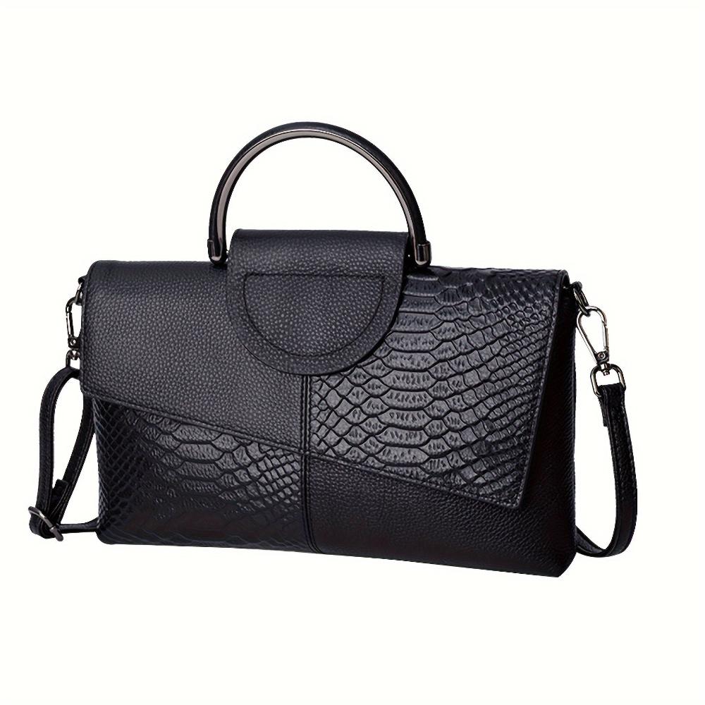Grace™ Classic | Bolsa de luxo com relevo de crocodilo