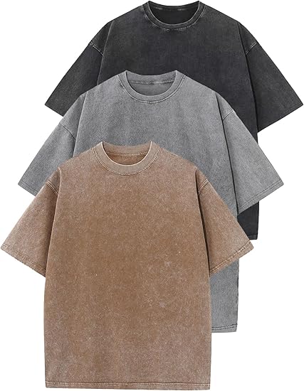 DARK TONES 3-PACK - 230GSM HEAVY LOOSE FIT T-SHIRT