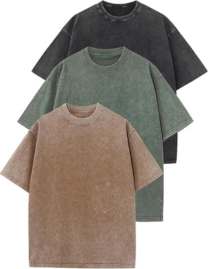 DARK TONES 3-PACK - 230GSM HEAVY LOOSE FIT T-SHIRT