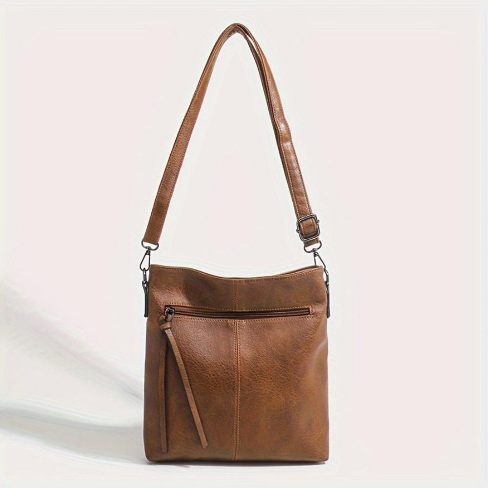 Addison™ Simple Elegance | Bolsa transversal quadrada retrô