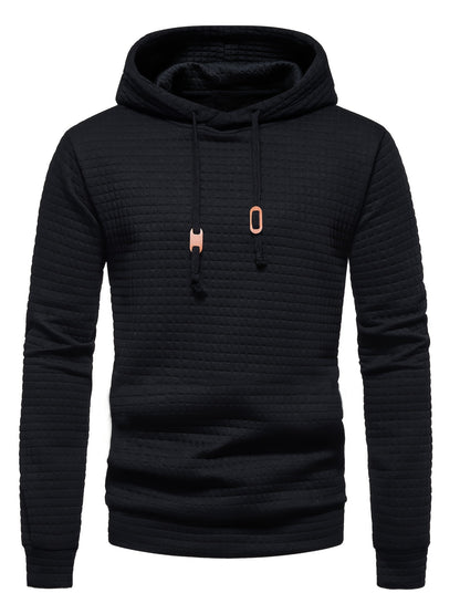 GEKM Men's Boho Embroidered Hoodie, Casual Pullover