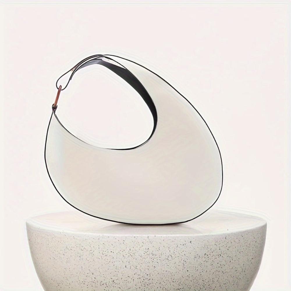 Sophia™ Modern Minimalist | Elegante Hobo-Tasche in Volltonfarbe