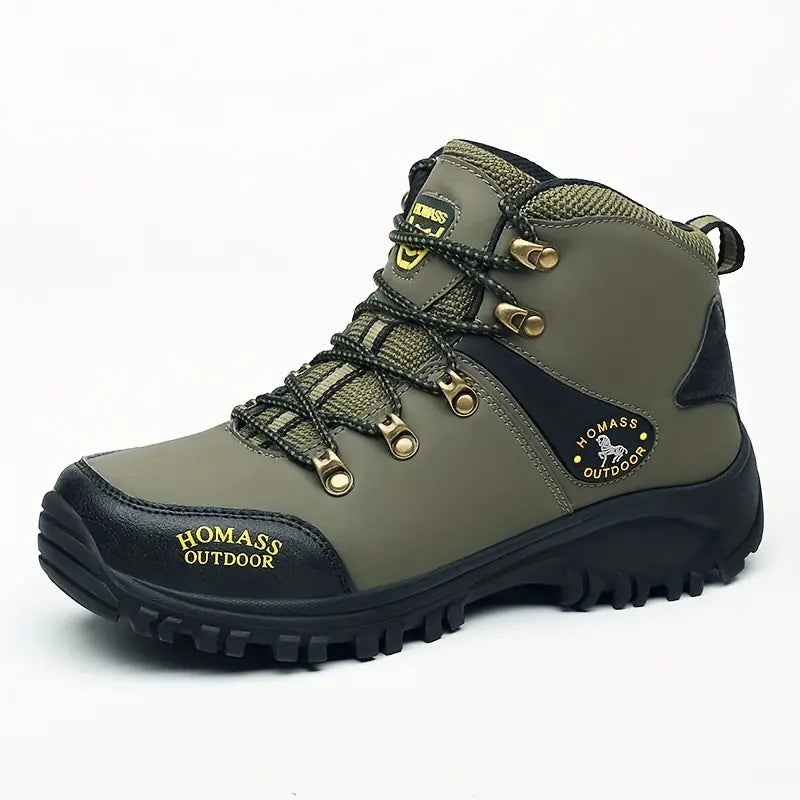 Thermo-Wanderschuhe für Herren mit Plüschfutter, rutschfeste Sneaker mit Fußgewölbeunterstützung für den Außenbereich