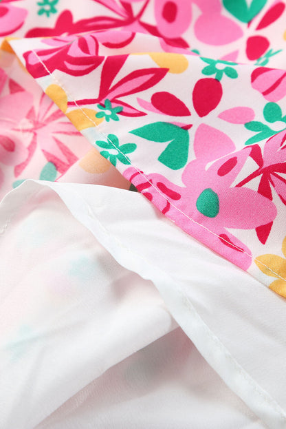 Smocked Bodice Ruffle  Floral Dresses