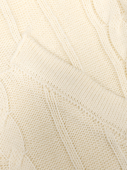 Cardigan de malha com capuz e cordão sólido - Casual com botões e bolsos