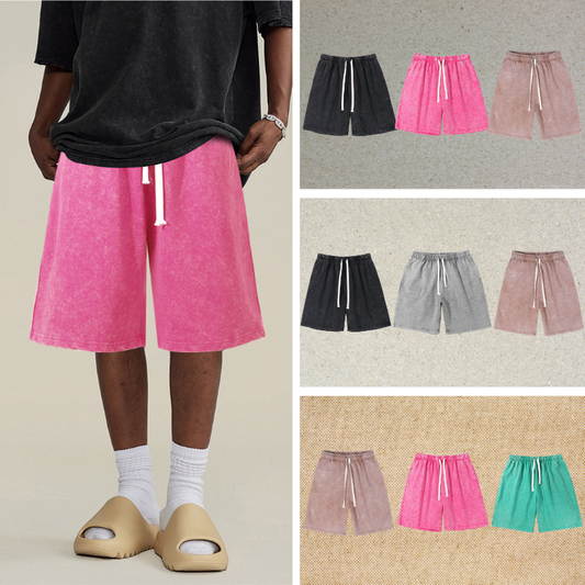 3er-Pack – 290 g/m² Vintage-gewaschene Shorts 
