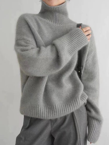 MARIAM| Suéter de cashmere com gola alta