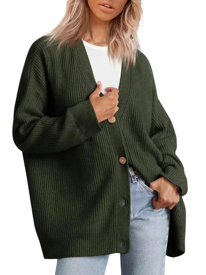 Lulu™ Stylischer Cardigan mit Knöpfen