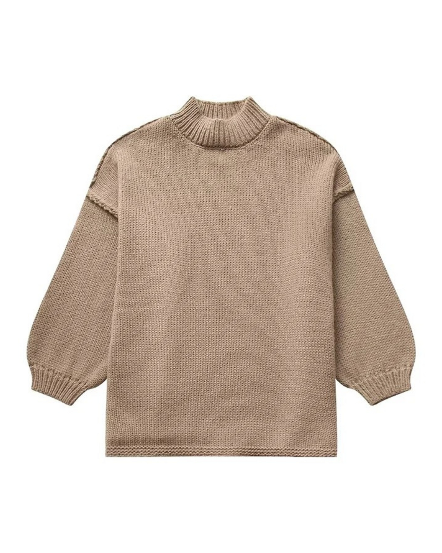 Manon | Lässiger Strickpullover mit halbhohem Kragen