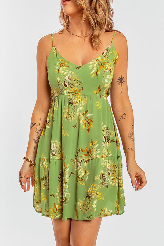 Vestido Floral Alças Finas