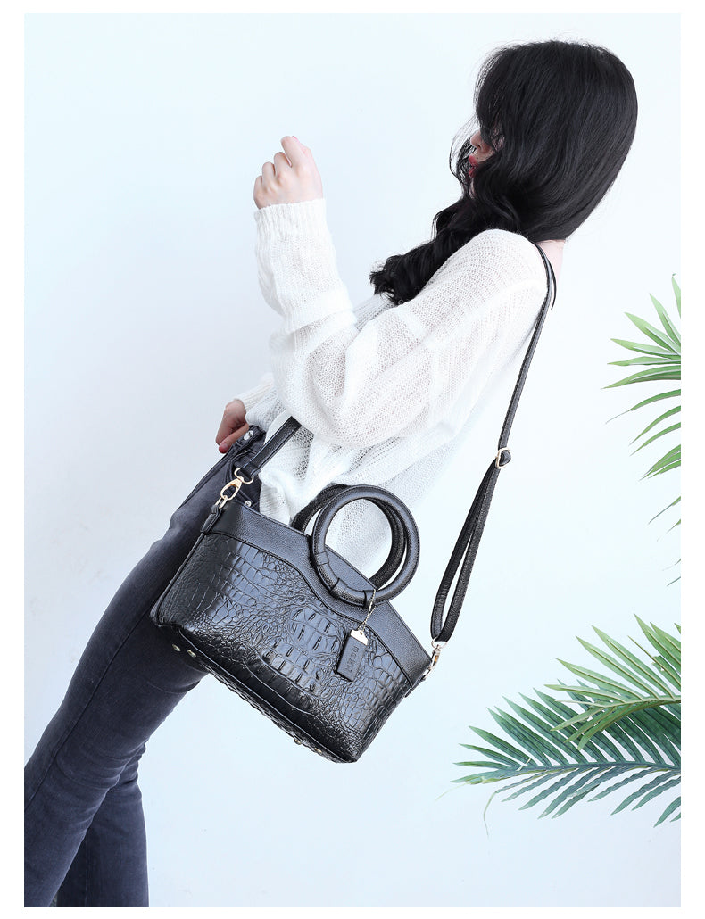 Ella™ Classic Croc | Vielseitige Vintage Tasche