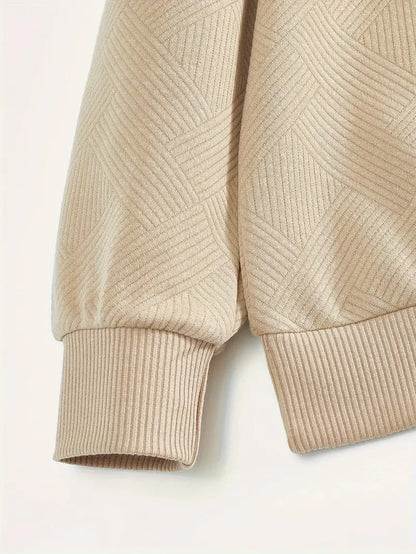 Erick | Vintage-Pullover mit Reißverschluss und geometrischem Design