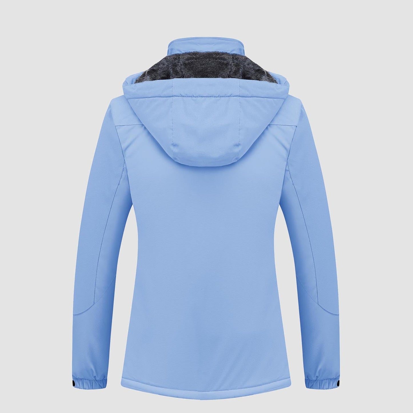 Women's Water-Resistant Fleece Ski Jacket with 4 Pockets - Warm Parka