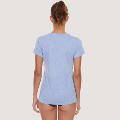 Women's Running T-Shirt Quick Dry V-Neck Yoga Top Tee Shirts
