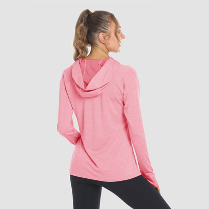 Women's Mint Hoodie Shirts UPF 50+ Sun Protection Long Sleeve UV Shirt with Thumb Hole