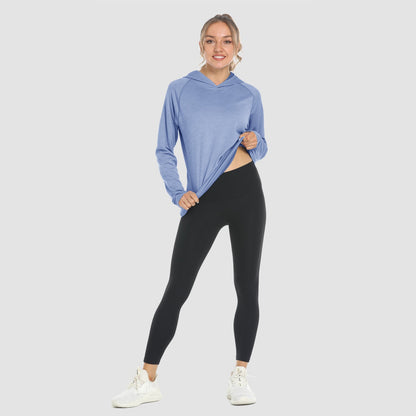 Women's Mint Hoodie Shirts UPF 50+ Sun Protection Long Sleeve UV Shirt with Thumb Hole