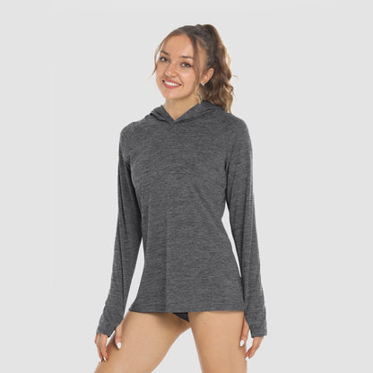 Women's Mint Hoodie Shirts UPF 50+ Sun Protection Long Sleeve UV Shirt with Thumb Hole