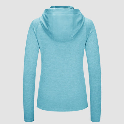 Women's Mint Hoodie Shirts UPF 50+ Sun Protection Long Sleeve UV Shirt with Thumb Hole