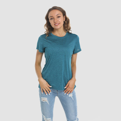 Women's Short Sleeve T-Shirt Quick Dry Running Workout Tee