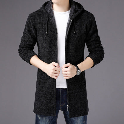 Gabriel | Lange Strickjacke mit Kapuze