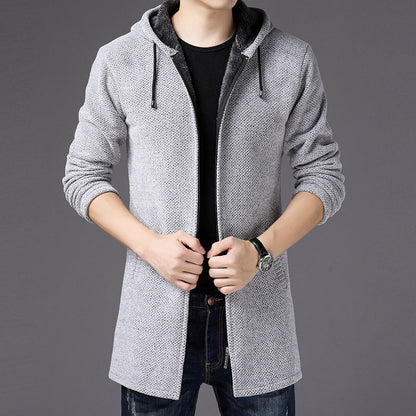 Gabriel | Lange Strickjacke mit Kapuze