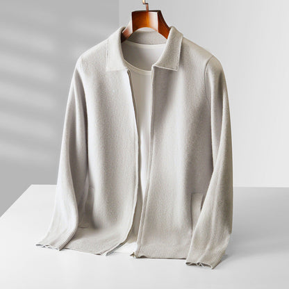 Jackson™ - Cardigan de cashmere com zíper completo e estiloso