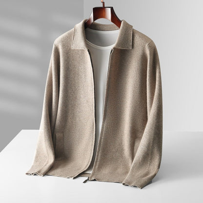 Jackson™ - Cardigan de cashmere com zíper completo e estiloso