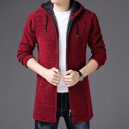 Gabriel | Lange Strickjacke mit Kapuze