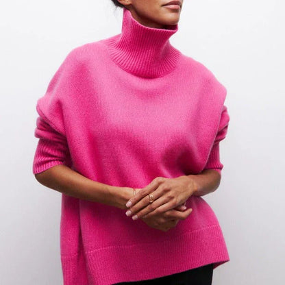 Amandine | Suéter Oversized de Gola Alta