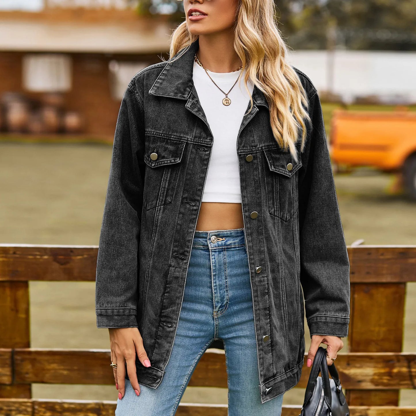 Mia™ – Klassisch elegante Country-Jeansjacke