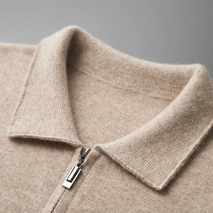 Jackson™ - Cardigan de cashmere com zíper completo e estiloso