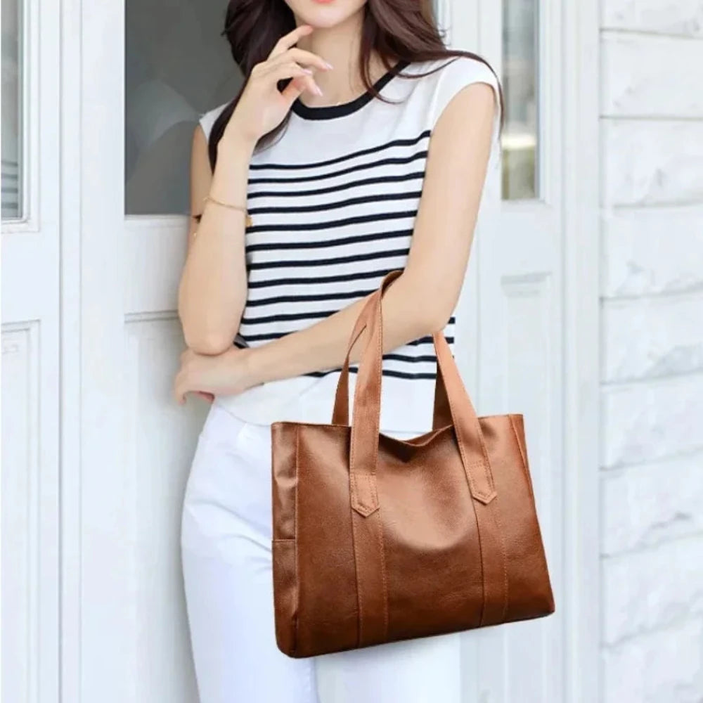 Abigail™ – Minimalistische, luxuriöse, weiche Schultertasche