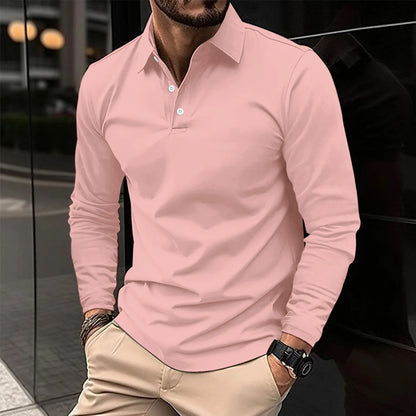 Ethan™ - Polo casual de manga comprida
