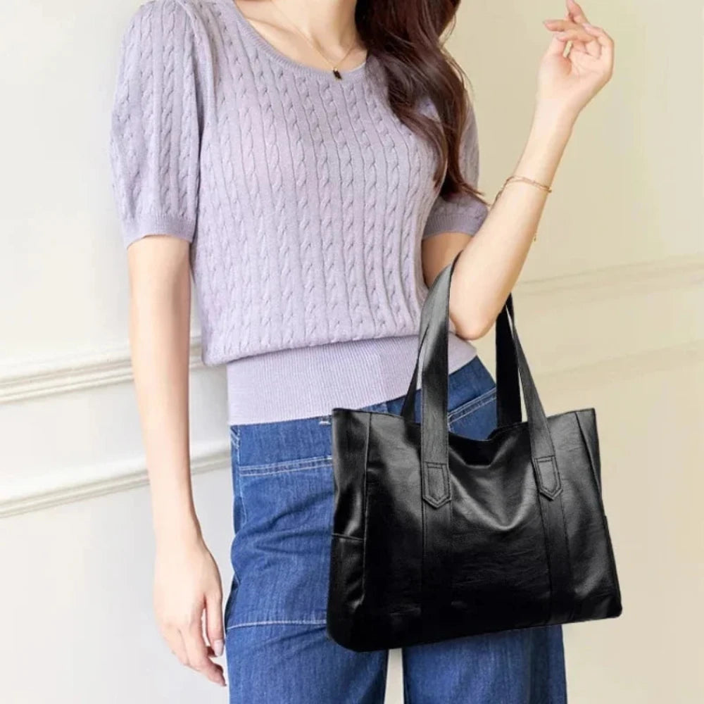 Abigail™ – Minimalistische, luxuriöse, weiche Schultertasche