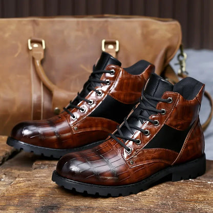 Isaac™ – Stilvolle Chelsea-Stiefel aus Krokodilleder