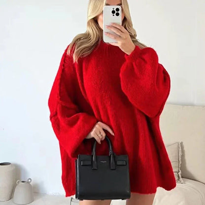 Manon | Lässiger Strickpullover mit halbhohem Kragen