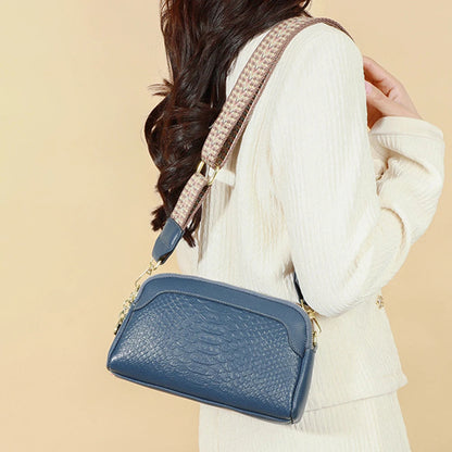 Olivia™ Elegant Allure | Bolsa tiracolo mini com padrão crocodilo