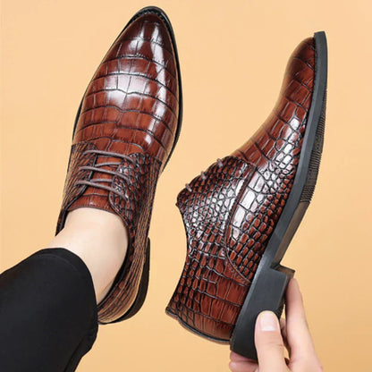 Lucas™ – Stilvolle Schuhe aus veganem Leder mit Krokodilmuster