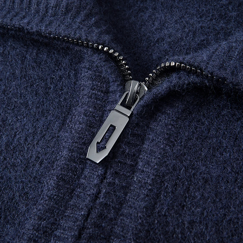 Isaac™ – Weicher, warmer Kaschmirpullover mit Viertelreißverschluss