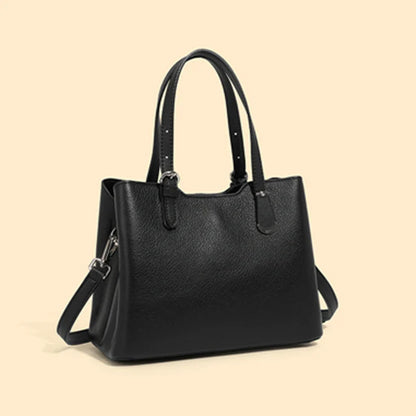 Aria™ - Bolsa de ombro de couro de vaca genuíno com 3 camadas