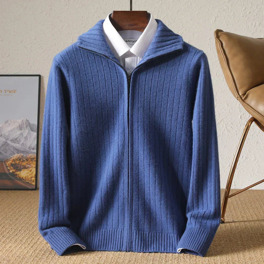 Owen™ - Cardigan confortável de lã merino para negócios 