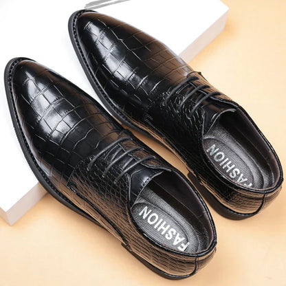 Lucas™ – Stilvolle Schuhe aus veganem Leder mit Krokodilmuster