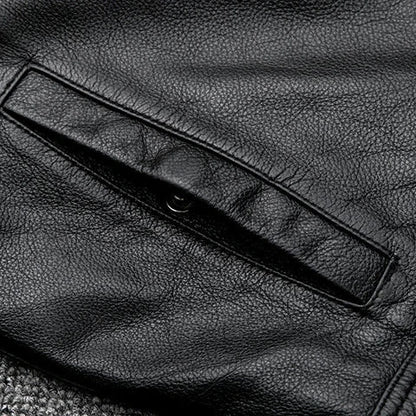 Hunter™ - Jaqueta de couro vegana vintage